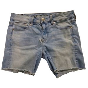 AMERICAN Eagle super stretch midi jean shorts